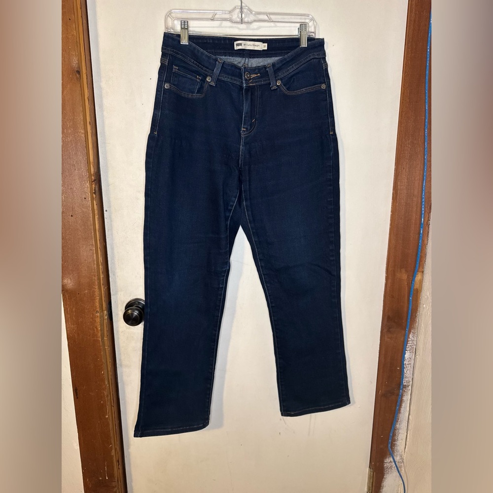 Levi's Women's Dark Blue Straight Jeans